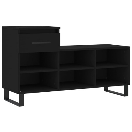 vidaXL Schuhregal Schwarz 102x36x60 cm Holzwerkstoff