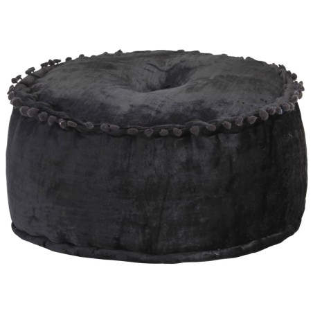vidaXL Pouf Rund Samt 40×20 cm Anthrazit