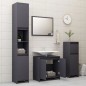 vidaXL 3-tlg. Badmöbel-Set Grau Holzwerkstoff vidaXL 3-tlg. Badmöbel-Set Grau Holzwerkstoff
