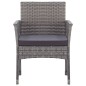 Gartensessel mit Sitzkissen 2 Stk. Anthrazit Poly Rattan Gartensessel mit Sitzkissen 2 Stk. Anthrazit Poly Rattan