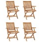 vidaXL 5-tlg. Garten-Essgruppe Massivholz Teak vidaXL 5-tlg. Garten-Essgruppe Massivholz Teak