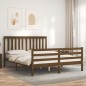 vidaXL Massivholzbett mit Kopfteil Honigbraun 160x200 cm vidaXL Massivholzbett mit Kopfteil Honigbraun 160x200 cm