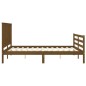 vidaXL Massivholzbett mit Kopfteil Honigbraun 160x200 cm vidaXL Massivholzbett mit Kopfteil Honigbraun 160x200 cm