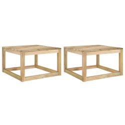 vidaXL Garten-Palettentische 2 Stk. 60x60x36,5 cm Kiefernholz