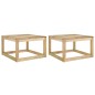 vidaXL Garten-Palettentische 2 Stk. 60x60x36,5 cm Kiefernholz vidaXL Garten-Palettentische 2 Stk. 60x60x36,5 cm Kiefernholz