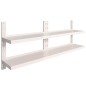 vidaXL 2-stufige Schwebende Wandregale 2 Stk. Edelstahl 200×30 cm vidaXL 2-stufige Schwebende Wandregale 2 Stk. Edelstahl 200×30 cm