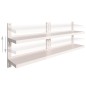 vidaXL 2-stufige Schwebende Wandregale 2 Stk. Edelstahl 200×30 cm vidaXL 2-stufige Schwebende Wandregale 2 Stk. Edelstahl 200×30 cm