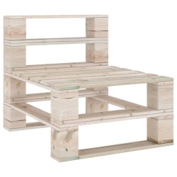 vidaXL Garten-Mittelsofa aus Paletten Kiefernholz Imprägniert
