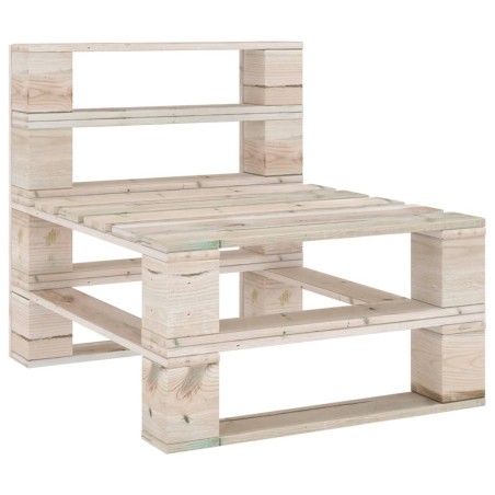 vidaXL Garten-Mittelsofa aus Paletten Kiefernholz Imprägniert