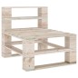 vidaXL Garten-Mittelsofa aus Paletten Kiefernholz Imprägniert vidaXL Garten-Mittelsofa aus Paletten Kiefernholz Imprägniert