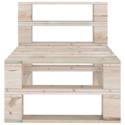 vidaXL Garten-Mittelsofa aus Paletten Kiefernholz Imprägniert