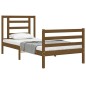 vidaXL Massivholzbett mit Kopfteil Honigbraun 90x200 cm vidaXL Massivholzbett mit Kopfteil Honigbraun 90x200 cm