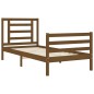 vidaXL Massivholzbett mit Kopfteil Honigbraun 90x200 cm vidaXL Massivholzbett mit Kopfteil Honigbraun 90x200 cm