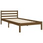 vidaXL Massivholzbett mit Kopfteil Honigbraun 90x200 cm vidaXL Massivholzbett mit Kopfteil Honigbraun 90x200 cm