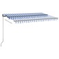 vidaXL Automatische Markise mit LED & Windsensor 450x350 Blau und Weiß vidaXL Automatische Markise mit LED & Windsensor 450x350 Blau und Weiß