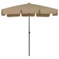 vidaXL Strandschirm Taupe 200x125 cm vidaXL Strandschirm Taupe 200x125 cm