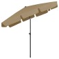 vidaXL Strandschirm Taupe 200x125 cm vidaXL Strandschirm Taupe 200x125 cm