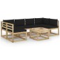 vidaXL 7-tlg. Garten-Lounge-Set mit Kissen Imprägniertes Kiefernholz vidaXL 7-tlg. Garten-Lounge-Set mit Kissen Imprägniertes Kiefernholz