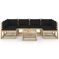 vidaXL 7-tlg. Garten-Lounge-Set mit Kissen Imprägniertes Kiefernholz vidaXL 7-tlg. Garten-Lounge-Set mit Kissen Imprägniertes Kiefernholz