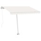 vidaXL Standmarkise Automatisch 300x250 cm Cremeweiß vidaXL Standmarkise Automatisch 300x250 cm Cremeweiß