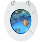 vidaXL Toilettensitze mit Deckel 2 Stk. MDF Tiefsee-Design vidaXL Toilettensitze mit Deckel 2 Stk. MDF Tiefsee-Design