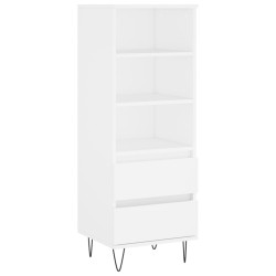 vidaXL Highboard Weiß 40x36x110 cm Holzwerkstoff