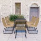 vidaXL 9-tlg. Garten-Essgruppe Poly Rattan und Glas vidaXL 9-tlg. Garten-Essgruppe Poly Rattan und Glas