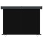 vidaXL Balkon-Seitenmarkise 145x250 cm Schwarz vidaXL Balkon-Seitenmarkise 145x250 cm Schwarz