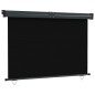 vidaXL Balkon-Seitenmarkise 145x250 cm Schwarz vidaXL Balkon-Seitenmarkise 145x250 cm Schwarz