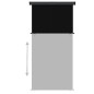 vidaXL Balkon-Seitenmarkise 145x250 cm Schwarz vidaXL Balkon-Seitenmarkise 145x250 cm Schwarz