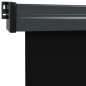 vidaXL Balkon-Seitenmarkise 145x250 cm Schwarz vidaXL Balkon-Seitenmarkise 145x250 cm Schwarz