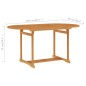 vidaXL 7-tlg. Garten-Essgruppe Massivholz Teak vidaXL 7-tlg. Garten-Essgruppe Massivholz Teak