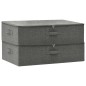 vidaXL Aufbewahrungsboxen 2 Stk. Stoff 70x40x18 cm Anthrazit vidaXL Aufbewahrungsboxen 2 Stk. Stoff 70x40x18 cm Anthrazit