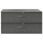 vidaXL Aufbewahrungsboxen 2 Stk. Stoff 70x40x18 cm Anthrazit vidaXL Aufbewahrungsboxen 2 Stk. Stoff 70x40x18 cm Anthrazit
