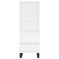 vidaXL Highboard Weiß 40x36x110 cm Holzwerkstoff vidaXL Highboard Weiß 40x36x110 cm Holzwerkstoff