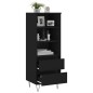 vidaXL Highboard Schwarz 40x36x110 cm Holzwerkstoff vidaXL Highboard Schwarz 40x36x110 cm Holzwerkstoff