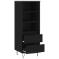 vidaXL Highboard Schwarz 40x36x110 cm Holzwerkstoff vidaXL Highboard Schwarz 40x36x110 cm Holzwerkstoff