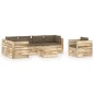 vidaXL 7-tlg. Garten-Lounge-Set mit Kissen Grün Imprägniertes Holz vidaXL 7-tlg. Garten-Lounge-Set mit Kissen Grün Imprägniertes Holz
