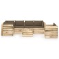 vidaXL 7-tlg. Garten-Lounge-Set mit Kissen Grün Imprägniertes Holz vidaXL 7-tlg. Garten-Lounge-Set mit Kissen Grün Imprägniertes Holz
