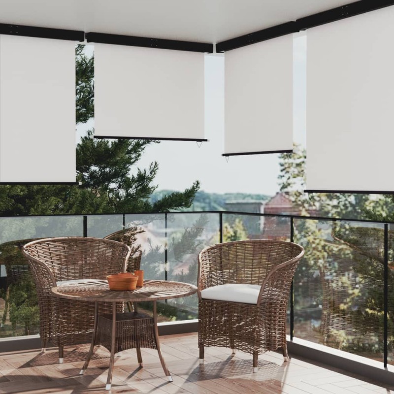 vidaXL Balkon-Seitenmarkise 145x250 cm Creme vidaXL Balkon-Seitenmarkise 145x250 cm Creme