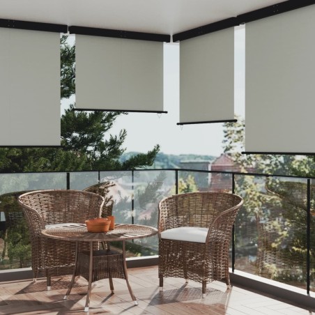 vidaXL Balkon-Seitenmarkise 145x250 cm Grau