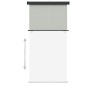 vidaXL Balkon-Seitenmarkise 145x250 cm Grau vidaXL Balkon-Seitenmarkise 145x250 cm Grau