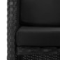 vidaXL 3-tlg. Garten-Essgruppe mit Auflagen Poly Rattan Schwarz vidaXL 3-tlg. Garten-Essgruppe mit Auflagen Poly Rattan Schwarz
