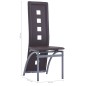 vidaXL Esszimmerstühle 6 Stk. Braun Kunstleder vidaXL Esszimmerstühle 6 Stk. Braun Kunstleder