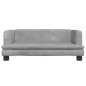 vidaXL Kindersofa Hellgrau 80x45x30 cm Samt vidaXL Kindersofa Hellgrau 80x45x30 cm Samt