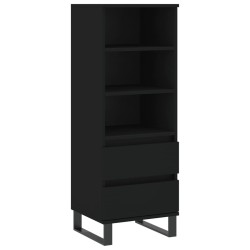 vidaXL Highboard Schwarz 40x36x110 cm Holzwerkstoff