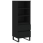 vidaXL Highboard Schwarz 40x36x110 cm Holzwerkstoff vidaXL Highboard Schwarz 40x36x110 cm Holzwerkstoff