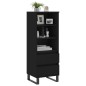 vidaXL Highboard Schwarz 40x36x110 cm Holzwerkstoff vidaXL Highboard Schwarz 40x36x110 cm Holzwerkstoff