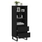vidaXL Highboard Schwarz 40x36x110 cm Holzwerkstoff vidaXL Highboard Schwarz 40x36x110 cm Holzwerkstoff