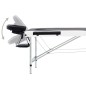 vidaXL Massageliege Klappbar 3-Zonen Aluminiumgestell Schwarz und Weiß vidaXL Massageliege Klappbar 3-Zonen Aluminiumgestell Schwarz und Weiß